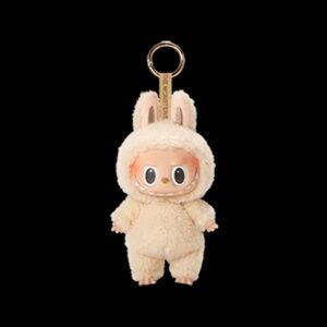 Labubu 'Exciting Macaron' Plush Pendant - Confirmed Soymilk